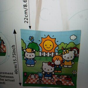 Hello Kitty Mimi Fifi Thomas Fifi Back Yard Picnic Tote Bag